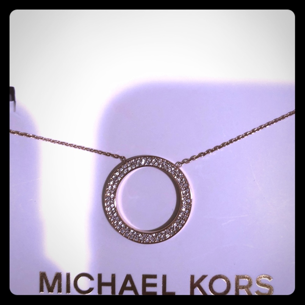 Michael Kors Circle Pendant Necklace